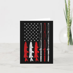 Vintages Fanggeschenk unter amerikanischer Flagge Karte