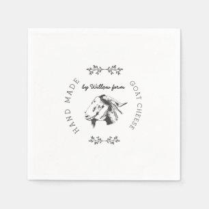 Vintages Farmkäsemonogramm Serviette