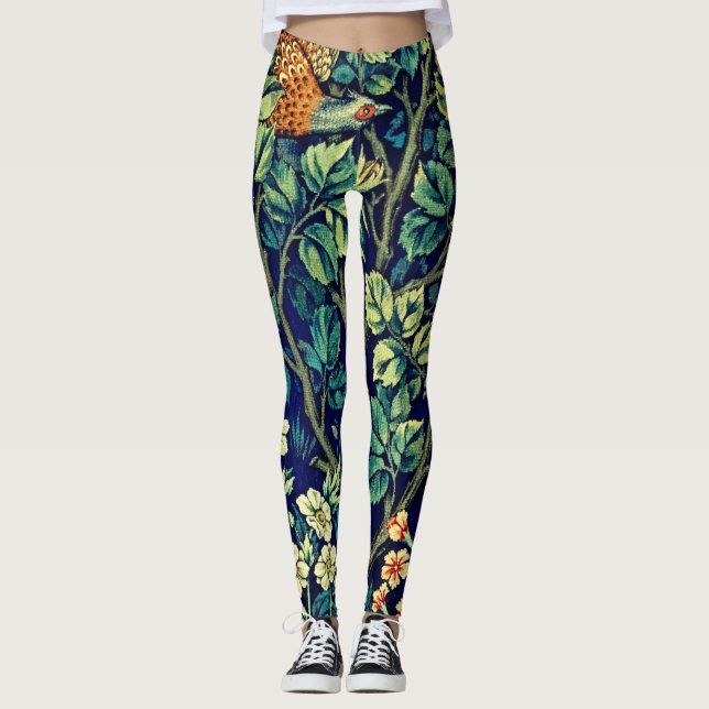 Vintages Fasan Elegante Leggings (Vorderseite)