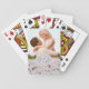 Vintages Feather- und Blumenmuster - Hochzeitsfest Spielkarten (Rückseite)