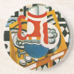 Vintages Fernand Leger Still Life mit Bier-Tasse Getränkeuntersetzer