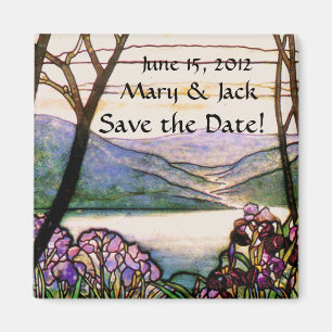 Vintages festes Glas speichert das Datumsfenster Magnet