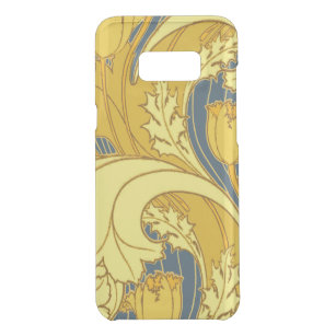 Vintages fett Tulip Blue Gold Muster Get Uncommon Samsung Galaxy S8 Plus Hülle