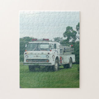 Vintages Feuer-LKW-Puzzlespiel Puzzle