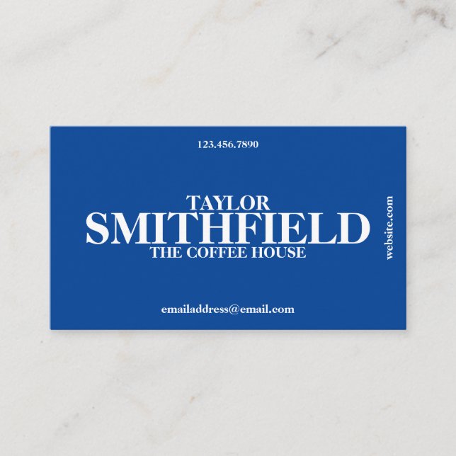 Vintages Filmplakat Inspiriert Visitenkarte (Vorderseite)