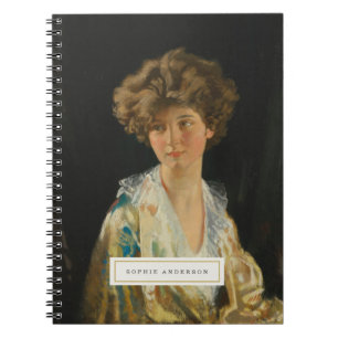 Vintages Fine Art Personalisiertes Notebook Notizblock