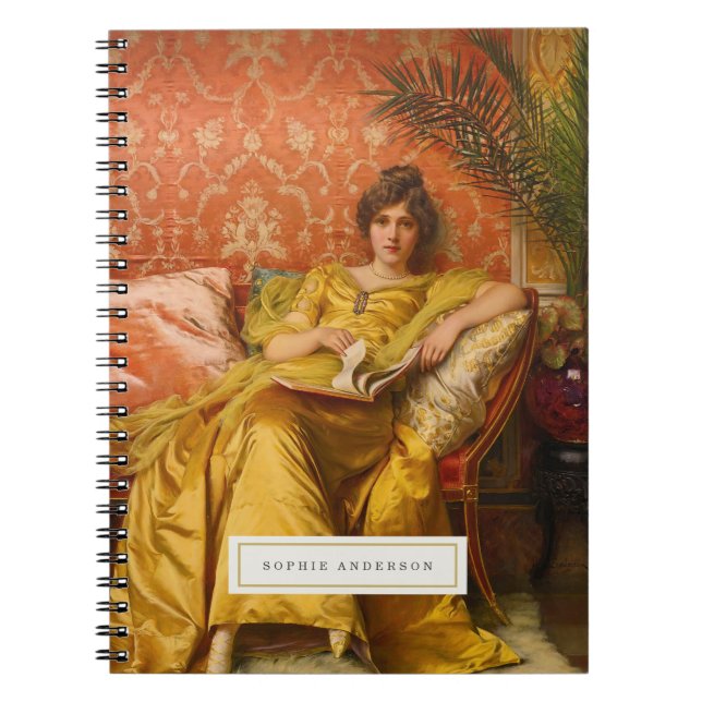 Vintages Fine Art Personalisiertes Notebook Notizblock (Vorderseite)