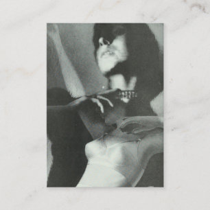 Vintages Fingerie-Foto Visitenkarte