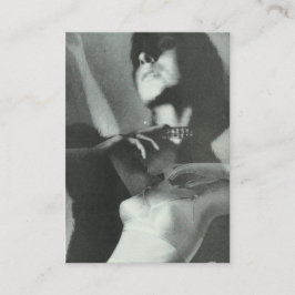 Vintages Fingerie-Foto Visitenkarte