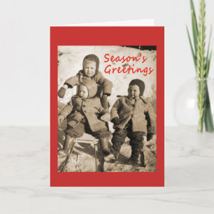 Vintages Finnland 1945 Weihnachtskarte Karte