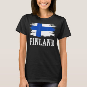 Vintages Finnland Flaggenstaat I Liebe Finnland T-Shirt
