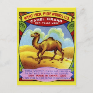 Vintages Firecracker-Paket Postkarte