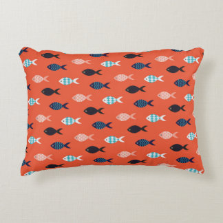 Vintages Fischmuster Fischmuschel Dekokissen