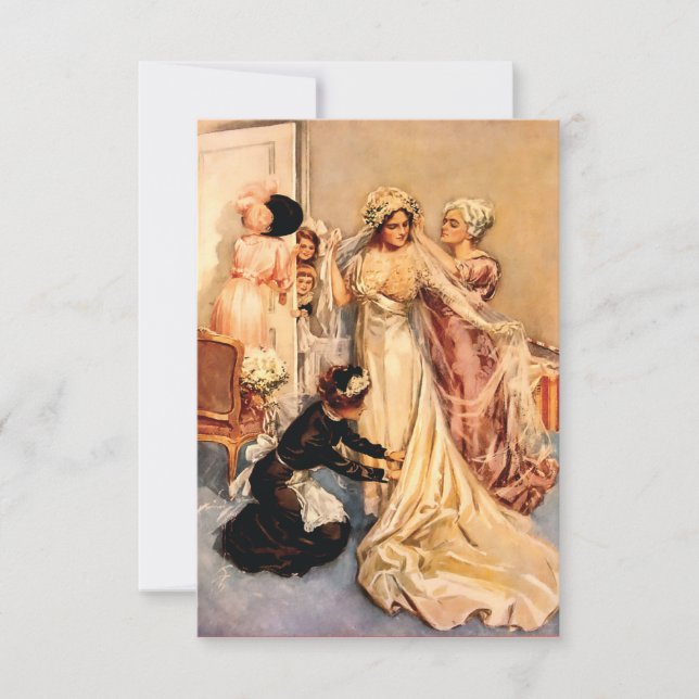 Vintages Fisher-Girl ~Viktorianisch Bridge als (Vorderseite)