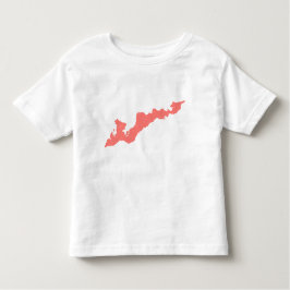 Vintages Fishers Island Logo-Shirt - Rosa Kleinkind T-shirt