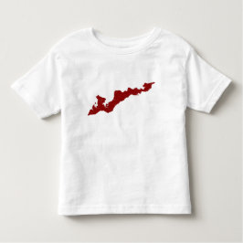 Vintages Fishers Island Logo-Shirt - Rot Kleinkind T-shirt