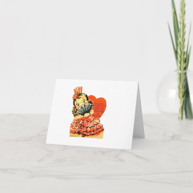 Vintages Flamenco Karte (Vorderseite)