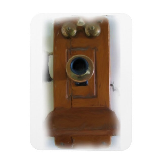 Vintages flexibles Telefon Magnet (Vertikal)