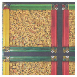 Vintages Fliesen-Spiel Milliamperestunde Jongg Stoff