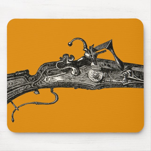 Vintages Flintlock-Musketen-Gewehr-Gewehr Mousepad (Vorne)
