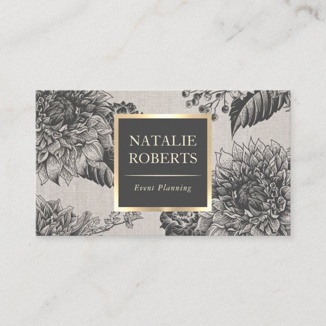 Vintages Flora und Fauna Parco Tassino Visitenkarte (Vorderseite)