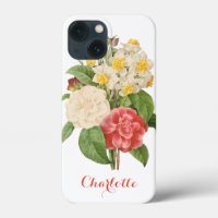 Vintages Floral Camelia Daffodil Blume von Redoute