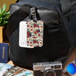 Vintages Floral und Retro Inspiriert Gepäckanhänger
