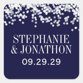 Vintages florales Chrysanthemum Grau und Peach Quadratischer Aufkleber