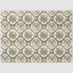Vintages florales Delft Tile Decoupage Tissue Pape Seidenpapier