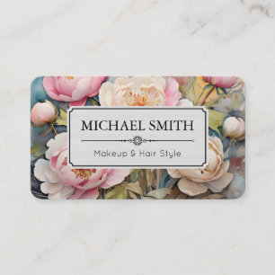 Vintages florales Elegant Modernes #2 Visitenkarte