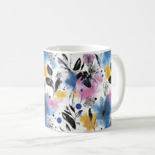 Vintages, florales Muster (13) Kaffeetasse