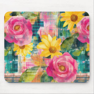 Vintages, florales Muster (14) Mousepad