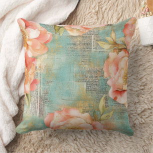 Vintages, florales Muster (15) Kissen
