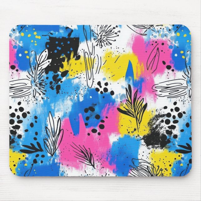 Vintages, florales Muster (15) Mousepad (Vorne)