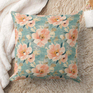 Vintages, florales Muster (1) Kissen