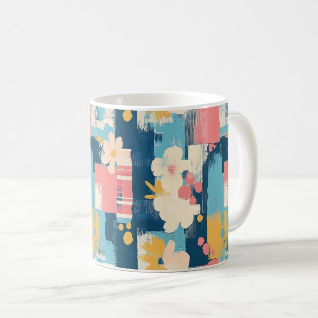 Vintages, florales Muster (5) Kaffeetasse (VorderseiteRechts)