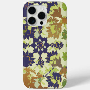 Vintages florales Muster Navy Copper Green iPhone Case-Mate iPhone Hülle