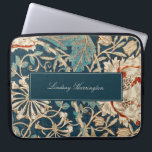 Vintages florales Tapestry William Morris Monogram Laptopschutzhülle<br><div class="desc">Dieses schlichte und dennoch elegante Design besticht durch ein elegantes,  von William Morris inspiriertes Blumenmuster. Schützen Sie Ihren Laptop oder Ihr Tablett stilvoll. Fügen Sie einen Namen hinzu,  um ihn zu personalisieren. Macht ein großartiges Weihnachts- oder Muttertagsgeschenk. Erstellt von der einfachen Farmhouse Press.</div>