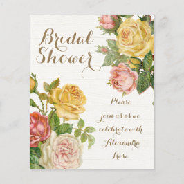 Vintages florales Whitewash Spring Brautparty