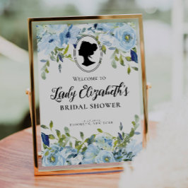 Vintages Florals Regency Era Begrüßungs-Brautparty Poster