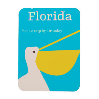 Vintages Florida Pelican Reiseplakat Magnet