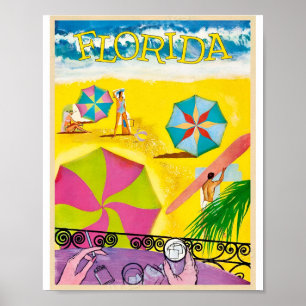 Vintages Florida Travel Art Poster