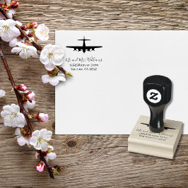 Vintages Flugzeug B-17 Flying Fortress Aviation Gummistempel