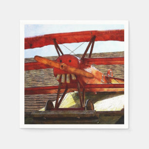 Vintages Flugzeug durch Shirley Taylor Serviette