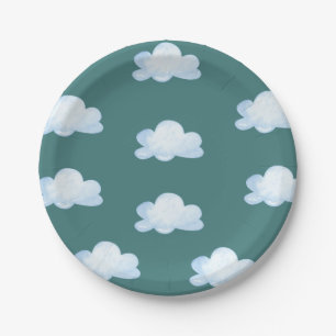 Vintages Flugzeug Geburtstag Einladungen Fliegen Pappteller