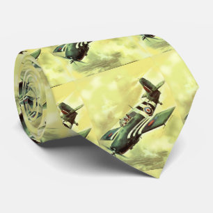 Vintages Flugzeug Krawatte