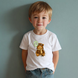 Vintages Flugzeug Niedlich Teddy Bär Whimsical Cus Kleinkind T-shirt