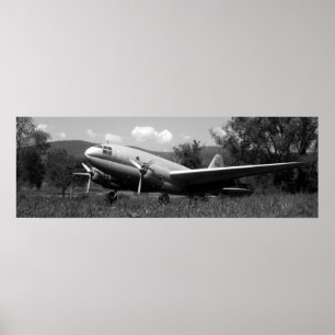 Vintages Flugzeug Poster