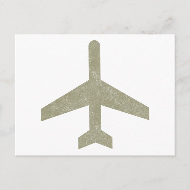 Vintages Flugzeug Postkarte (Vorderseite)