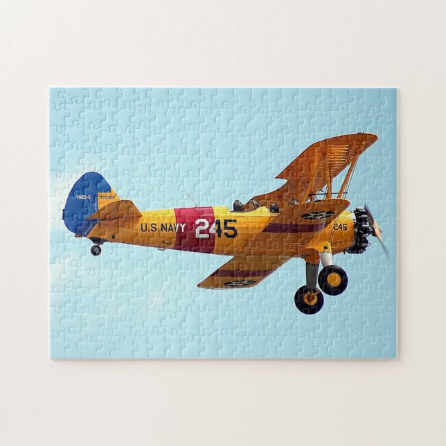 Vintages Flugzeug Puzzle (Horizontal)